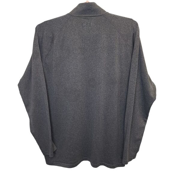 Under Armour Mens Heatgear Grey Loose Fitted Quarter Zip Long Sleeve Shirt M - Picture 4 of 15